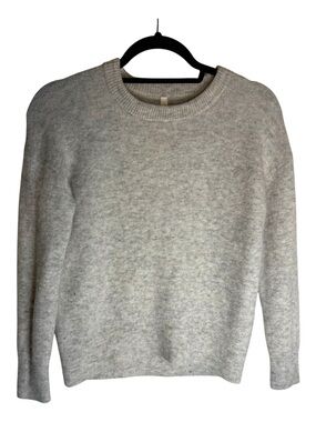 The Group By Babaton Light Grey Cashmere Alpaca Crewneck Sweater XXS